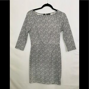 THE LIMITED Gray 3/4 long sleeve MIDI Dress size 2